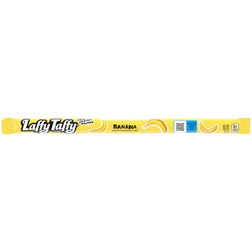 Laffy Taffy Rope - Banana Flavor (Box of 24 Ropes) Candy Snack