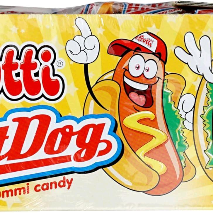 efrutti Hotdog gummi candy 60 pieces per box Snack
