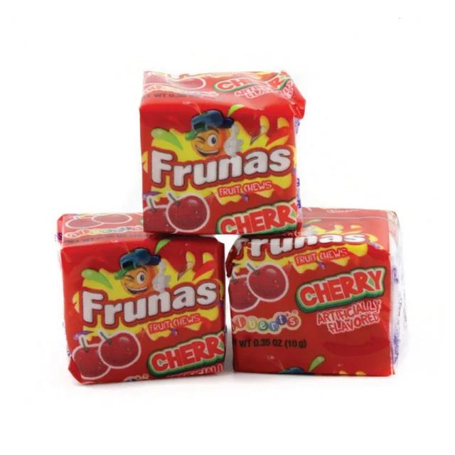Frunas Cherry Fruit Chews - Pack of 48 Snack Chewy Flavor Cherry