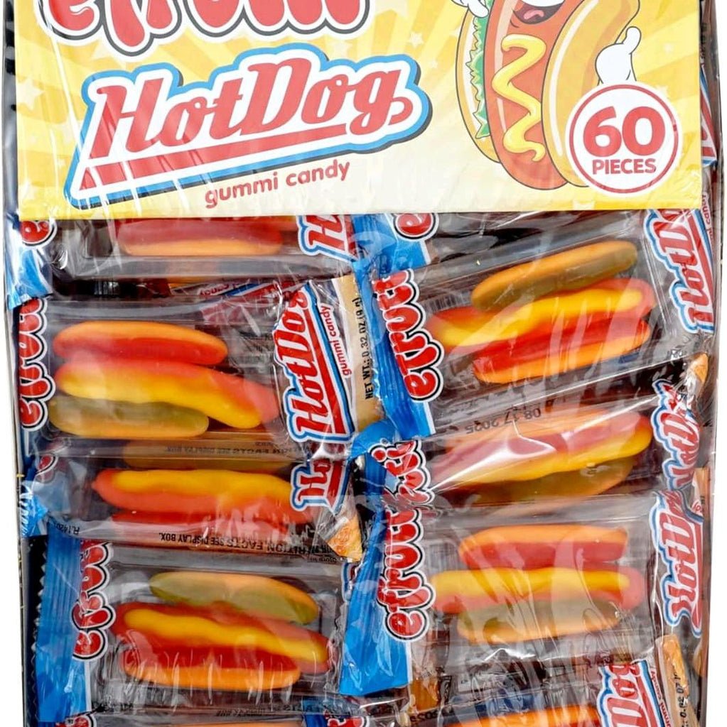 efrutti Hotdog gummi candy 60 pieces per box Snack