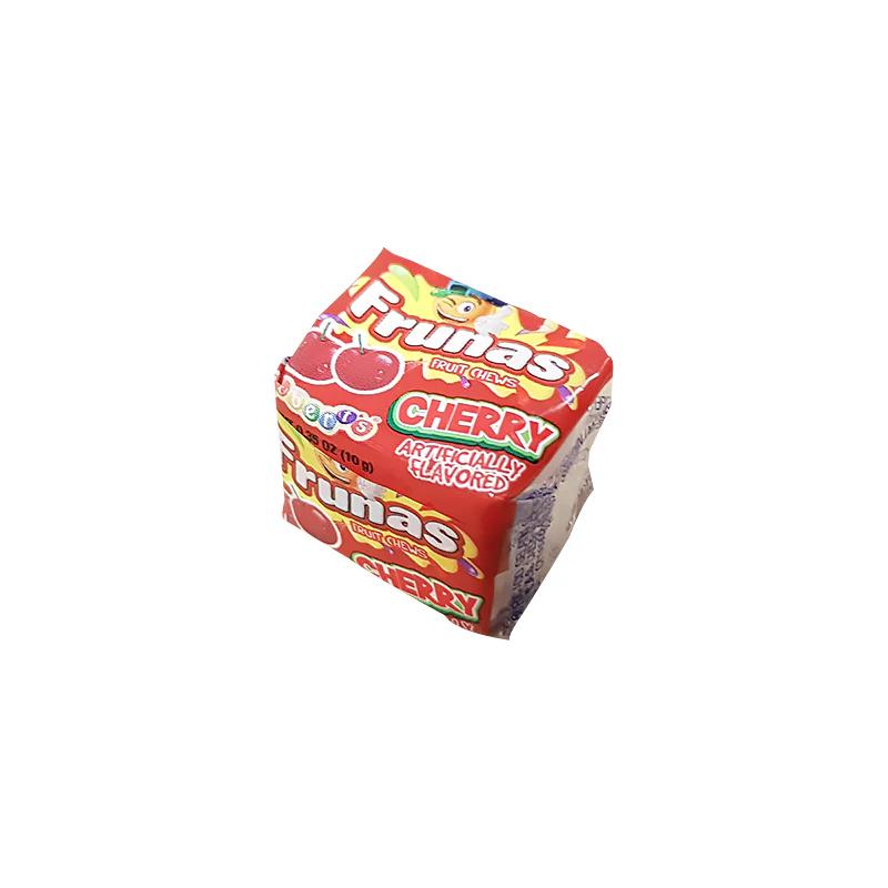 Frunas Cherry Fruit Chews - Pack of 48 Snack Chewy Flavor Cherry