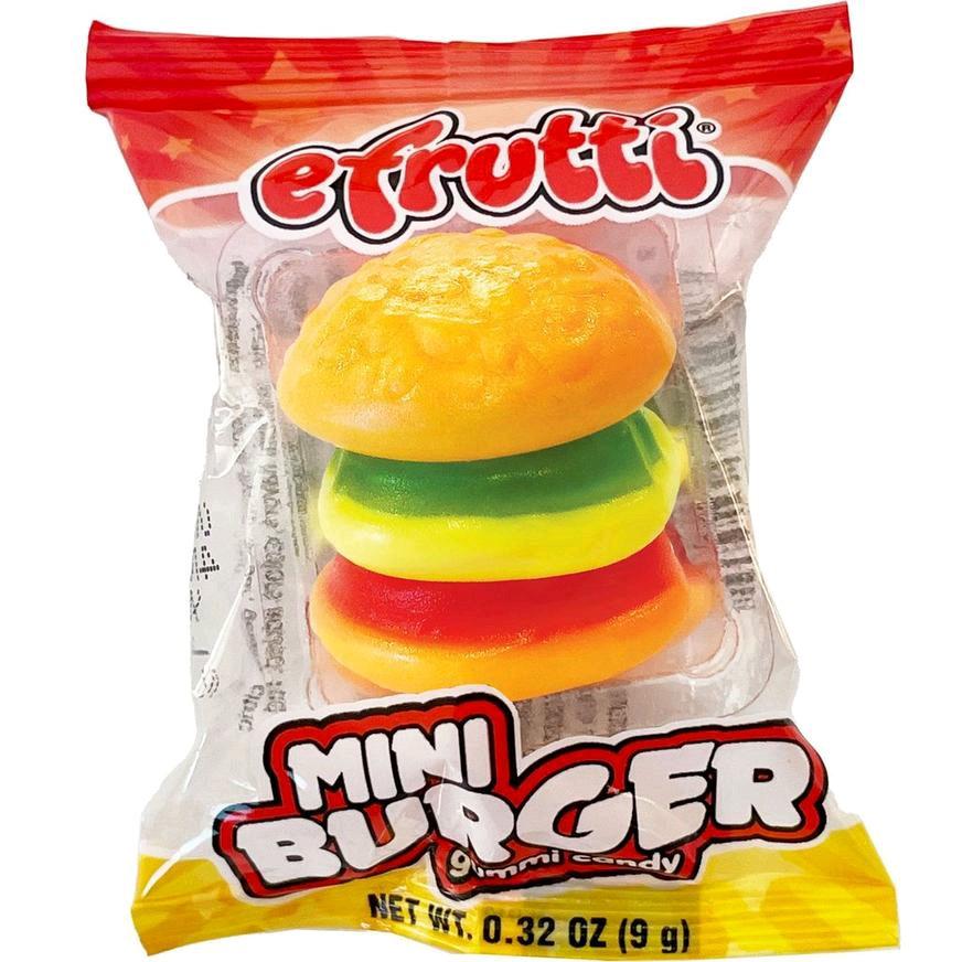 Efrutti Mini Burger Gummi Candy - Delicious Snack 60 pieces in each box Sweet