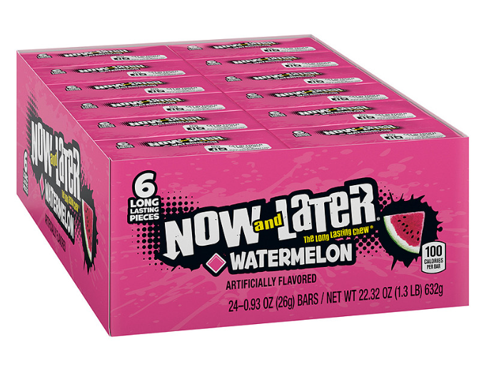 Now & Later Fruit Chews Candy - 24 Pc
