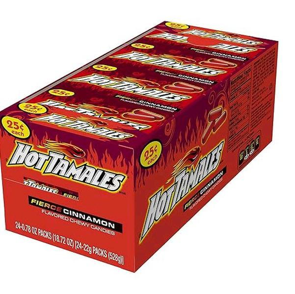 Hot Tamales (1 Box of 24 - .78oz Individual Packs)